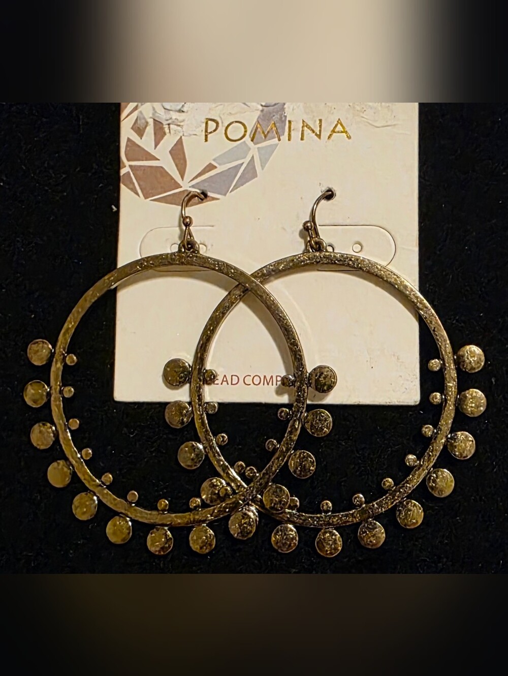 Textured Drop Earrings w/Droplet Accents